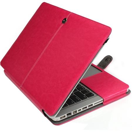 Mobigear Leather Case Magenta voor Apple MacBook Pro 13 inch