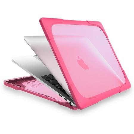 Mobigear Shockproof Cover Roze MacBook Pro 13 inch Thunderbolt 3 (USB-C)
