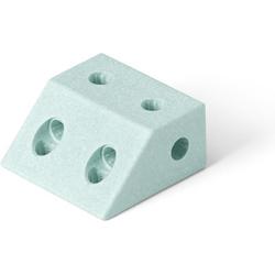 Modu Blok Hoekig - Zachte blokken- Uitbreiding - Balansbord -Speelgoed 1 jaar - Ocean Mint
