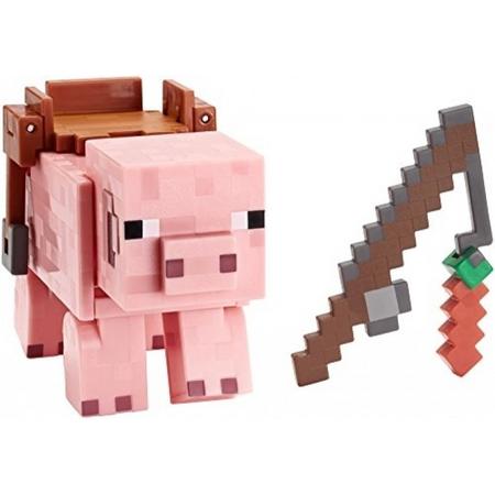 Minecraft Action Figure: Saddled Pig