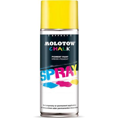 1 Spuitbus Molotow Streetwise Krijtspray - 400ml Gele Graffiti Chalk Spray