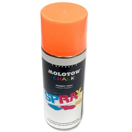 1 Spuitbus Molotow Streetwise Krijtspray - 400ml Oranje Graffiti Chalk Spray