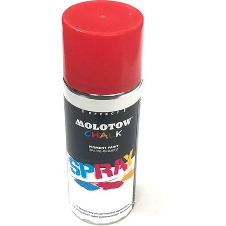 1 Spuitbus Molotow Streetwise Krijtspray - 400ml Rode Graffiti Chalk Spray