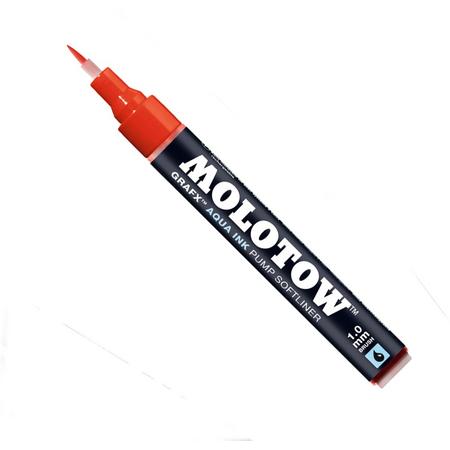 Molotow 1 mm Aqua Pump Softliner - Rood
