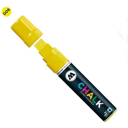Molotow 15mm Neon Gele Krijt Marker - Geschikt voor tijdelijke markeringen op alle gladde oppervlaktes