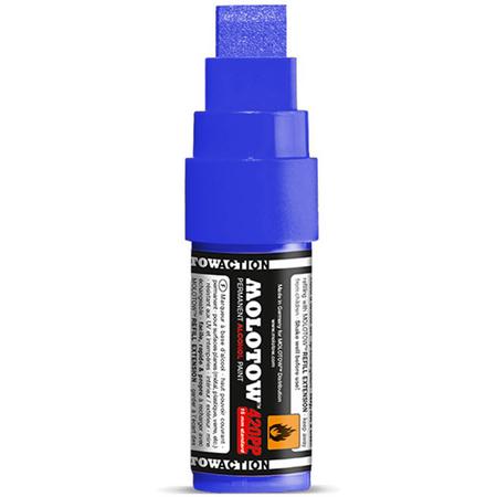 Molotow 420PP Blauwe Marker - 15 mm verfstift op alcoholbasis