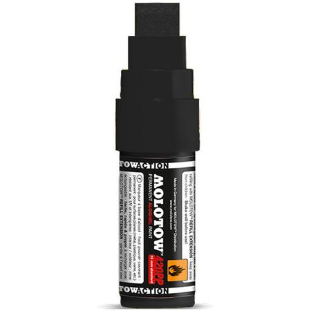 Molotow 420PP Zwarte Marker - 15 mm verfstift op alcoholbasis