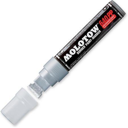 Molotow 640PP Burner Zilver/Chrome Paint-Marker - 20mm permanente verfstift op alcoholbasis