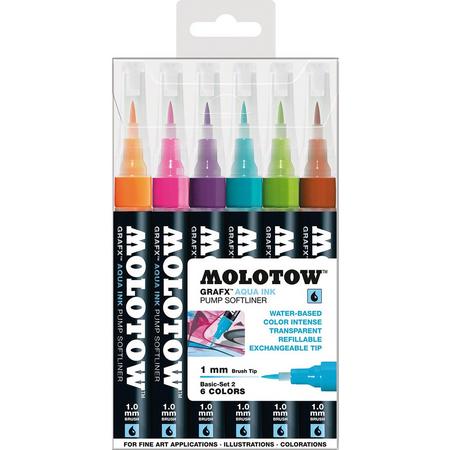 Molotow GRAFX Aqua Ink Pump Softliner Basic-Set 2