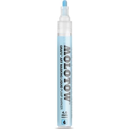 Molotow Masking Liquid Pump Marker 4 mm - Maskeervloeistof kan worden overschilderd met bijna alle inkten op basis van acryl, water of alcohol