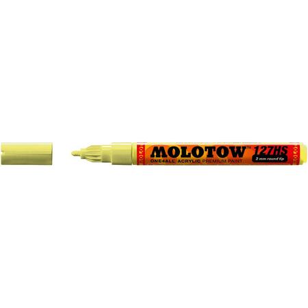 Molotow ONE4ALL 2mm Acryl Marker - Gifgroen - Geschikt voor vele oppervlaktes zoals canvas, hout, steen, keramiek, plastic, glas, papier, leer...