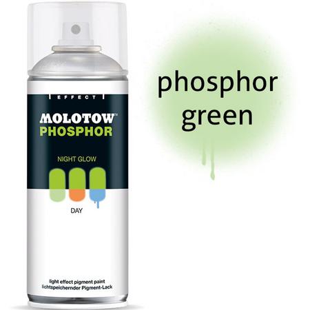 Molotow Phosphor Spray 400ml - Groene glow in the dark spuitverf