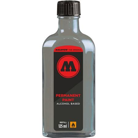 Molotow Zilver/Chrome Permanente Alcohol Verf 125 ml - Hoog dekkende glossy inkt