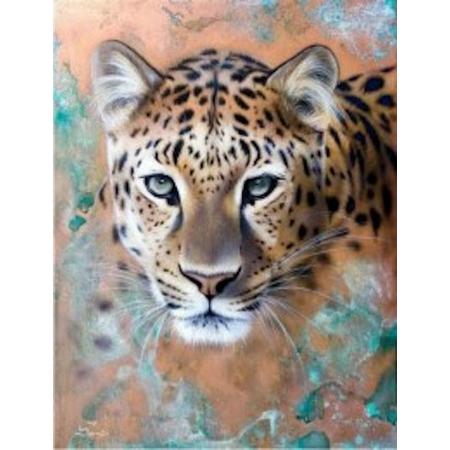 Diamond painting luipaard 50x40cm full