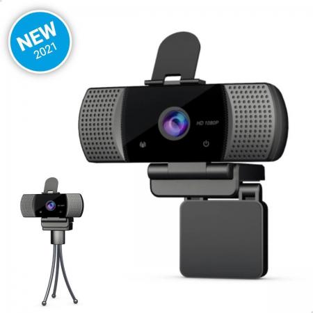 Mondio Webcam voor Pc met Microfoon – Full HD 1080P – Helder Beeld – Webcams – 2021 Vernieuwde Versie!