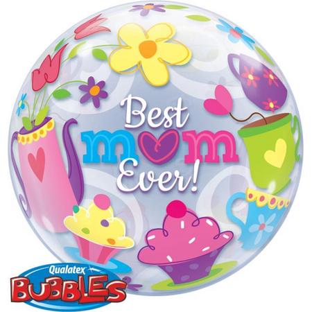 Bubbles ballon Best mom ever 56cm