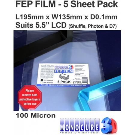FEP FILM 100 Micron (5 Sheet Pack)