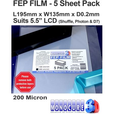 FEP FILM 200 Micron (5 Sheet Pack)