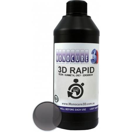 Monocure 3D Rapid Resin - 500 Ml - Gunmetal Grey