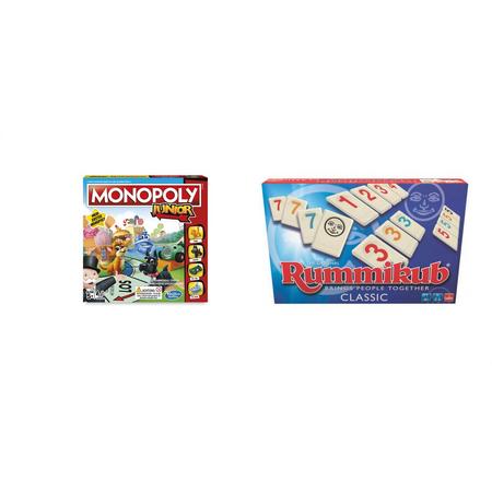 Gezelschapsspel - Monopoly Junior & Rummikub - 2 stuks