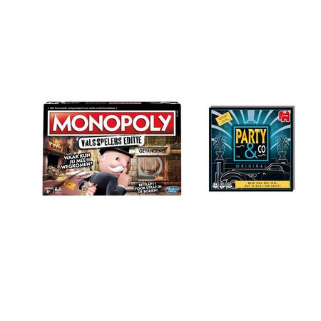 Gezelschapsspel - Monopoly Valsspelers & Party & Co - 2 stuks
