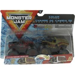 Monster Jam 1:64 Die-cast Color Change 2-pack Northern Nightmare en Earth Shaker