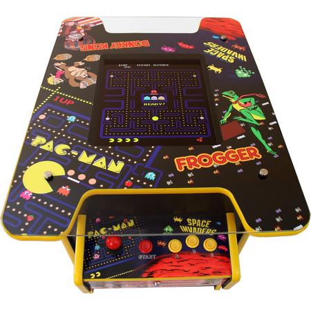 Retro Speelkast Machine - Cocktail Tafel Arcade - 60 spellen - Pac-Man, Space Invaders & Donkey Kong etc