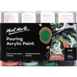 Mont Marte® Rainforest Pouring Paint - 4 potjes pouringverf a 60 ml