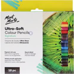 Mont Marte® set 18 stuks Ultra-Soft Kleurpotloden