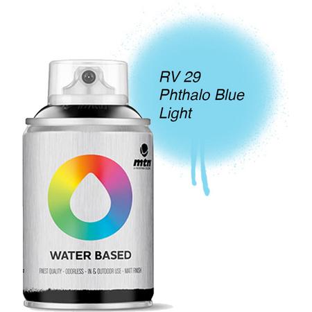 MTN Lichtblauwe Waterbasis Spuitverf - 100ml graffiti spray-paint geschikt voor kinderen