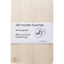 Blanco kaarten van hout - 10x15cm - Ansichtkaart - DIY Project - Houtbranden