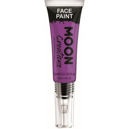 Moon-Creations Body & Face paint met kwast Paars