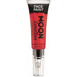 Moon-Creations Body & Face paint met kwast Rood