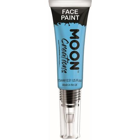 Moon-Creations Body & Face paint met kwast Sky blue