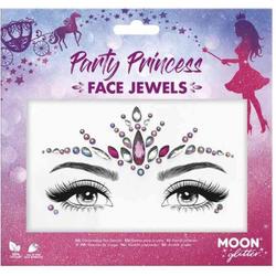 Moon Creations Gezicht Diamanten Sticker Moon Glitter - Party Princess Roze/Wit