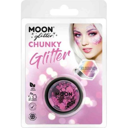 Moon Creations Glitter Makeup Moon Glitter - Holographic Chunky Glitter Roze