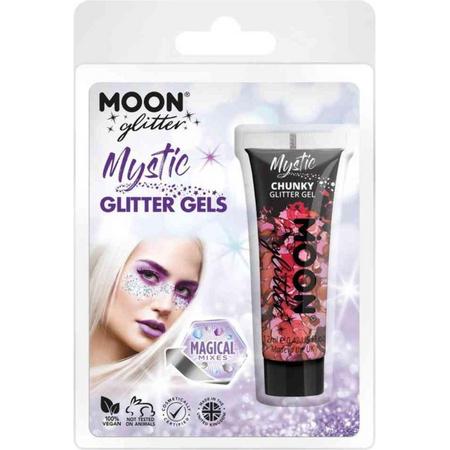 Moon Creations Glitter Makeup Moon Glitter - Mystic Chunky Glitter Gel - Valentines Roze/Rood