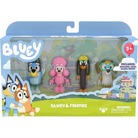 4 Blueys Friends Figurines - Moose Toys -