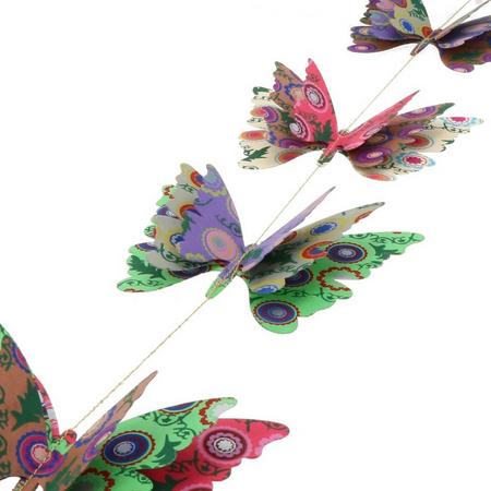 MoreThanHip Papieren slinger met 3D vlinders - Mariposa