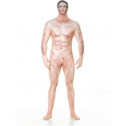  ™ Censored Naked Sexy Man Faux Real Morphsuit - SecondSkin - Verkleedkleding - 152/160 cm