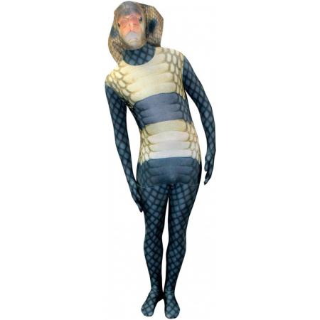 Morphsuits™ King Cobra Morphsuit Kids - SecondSkin - Verkleedkleding - 91/104 cm