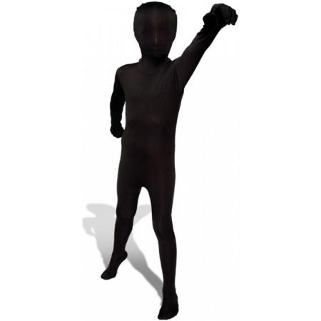 Morphsuits™ Partysuit Kids Black - SecondSkin - Verkleedkleding - 91/104 cm
