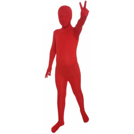Morphsuits™ Partysuit Kids Red - SecondSkin - Verkleedkleding - 91/104 cm