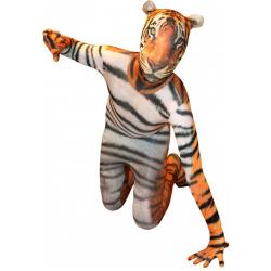  ™ Tiger Morphsuit Kids - SecondSkin - Verkleedkleding - 105/119 cm