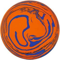 Moses Stuiterbal 6cm Rubber Oranje/blauw