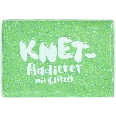 kneedgum glitter junior 6 x 4 cm polymeer groen