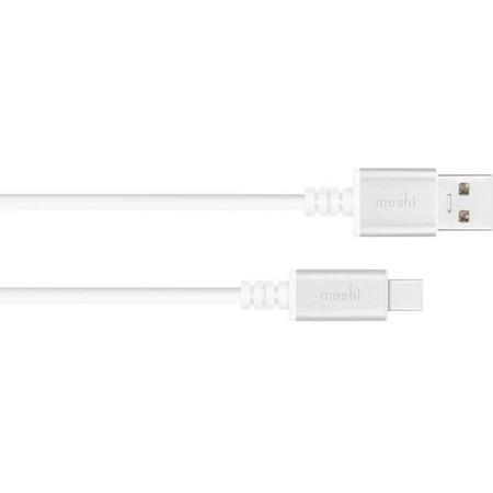 Moshi 99MO084101 1m USB A USB C Mannelijk Mannelijk Wit USB-kabel
