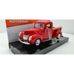 MotorMax Ford Pick Up 1940 Rood 1:24