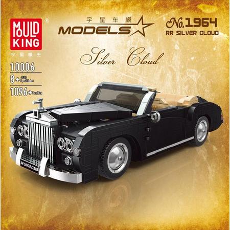 Mould King 10006 - 1964 Rolls Royce Silver Cloud - 1096 onderdelen - Compatibel met grote merken - Bouwdoos