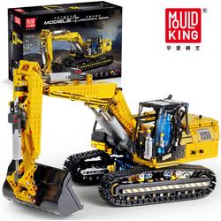 Mould King 13112 Graafmachine / Excavator (RC) - Bouw, bouwplaats - Compatible met de bekende merken - Motoren, accu, afstandsbediening - Bouwset, constructieset - 1830 onderdelen - Mouldking
